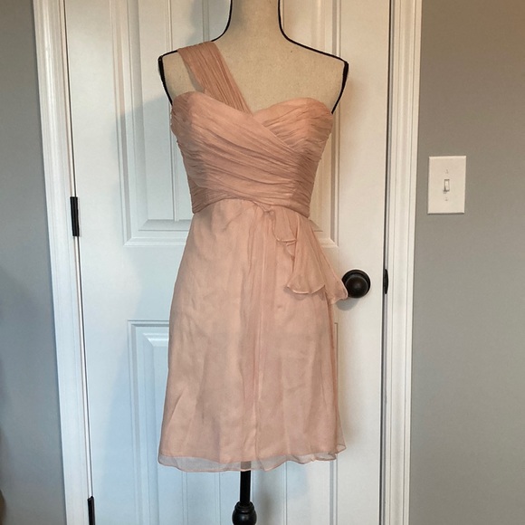 Amsale light pink silk dress - Picture 2 of 13
